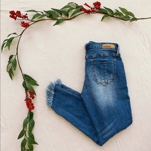 Ankle cut off jeans